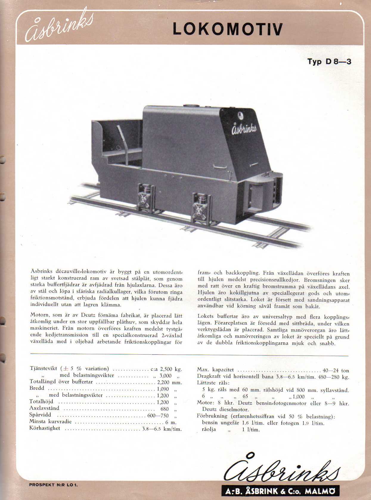 Lokomotiv   typD8 3  1950  talet 1